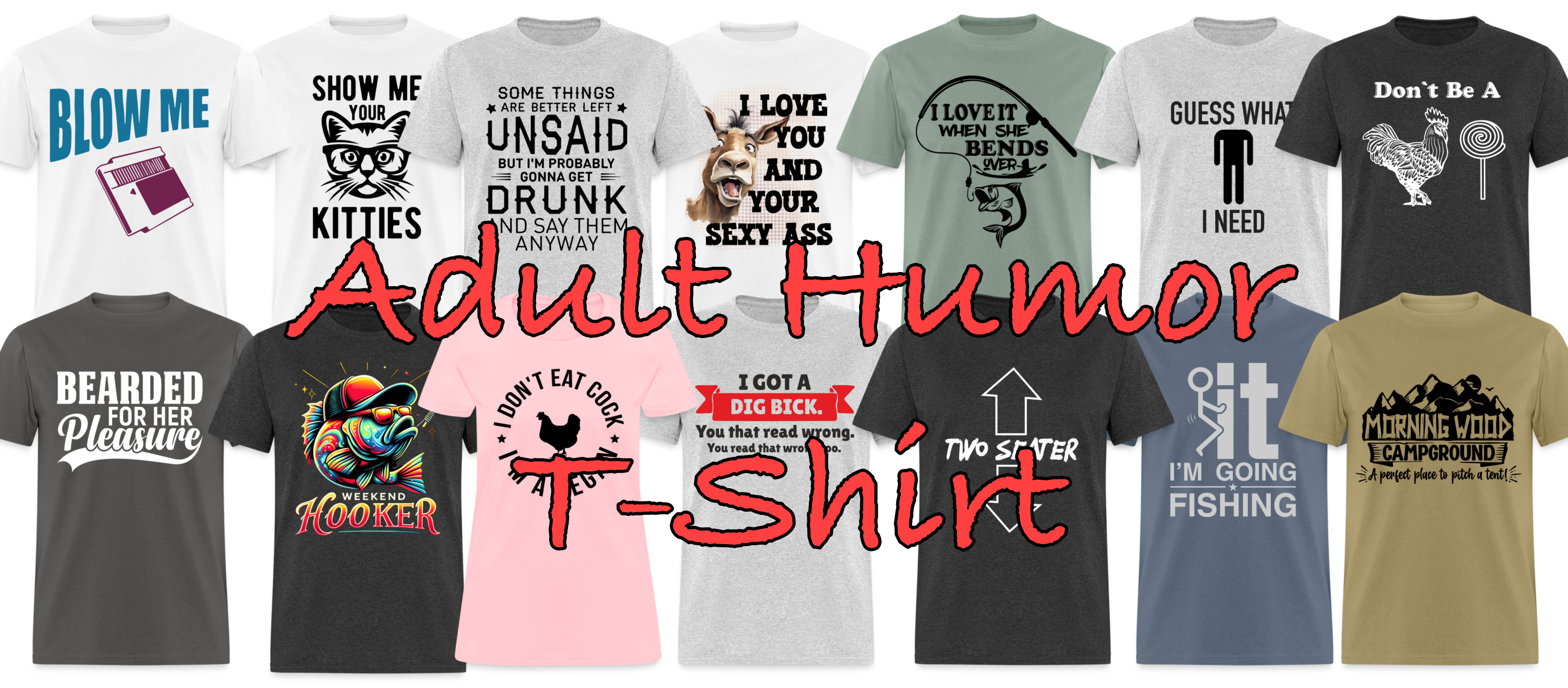 Adult Graphic Print T-Shirts