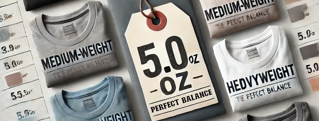 Understanding T-Shirt Fabric Weight Mid-Weight T-Shirt the Perfect Balance