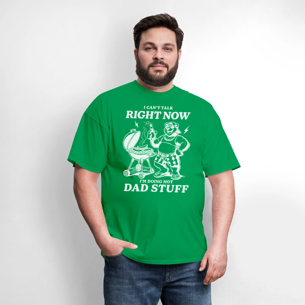 Doing Hot Dad Stuff (BBQ) T-Shirt - bright green