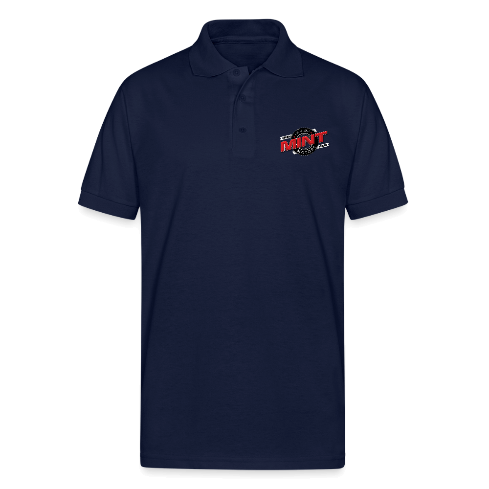 Mint Motors - Unisex 50/50 Jersey Polo Color: navy