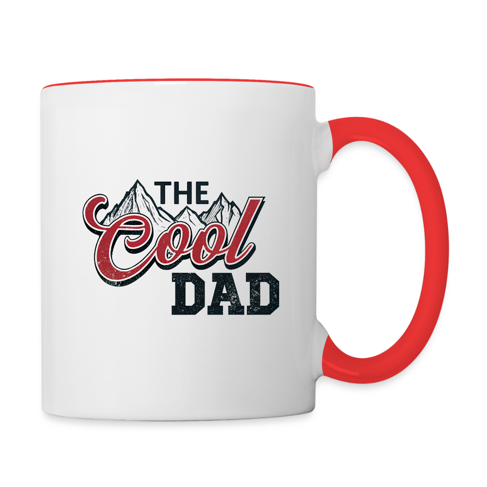 The Cool Dad Coffee Mug Color: white/red
