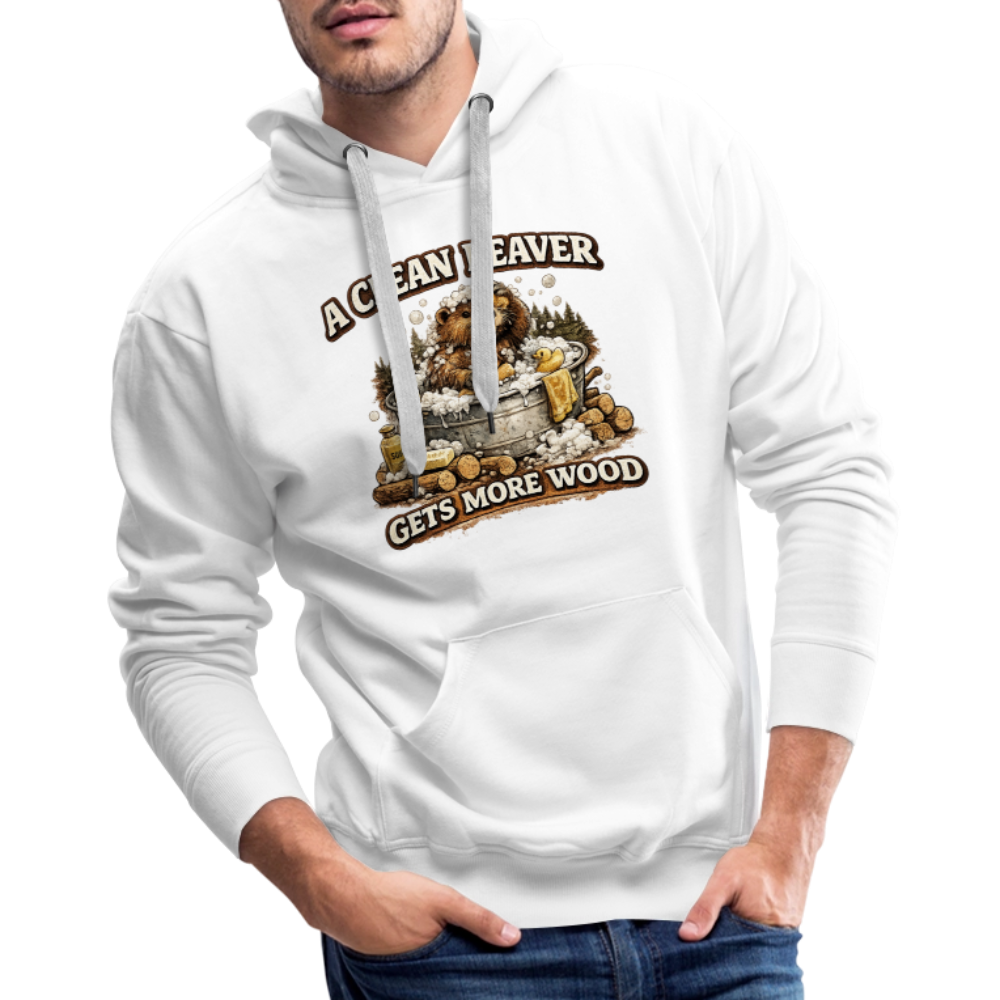 A Clean Beaver Gets More Wood Funny Adult Humor Hoodie Color: black