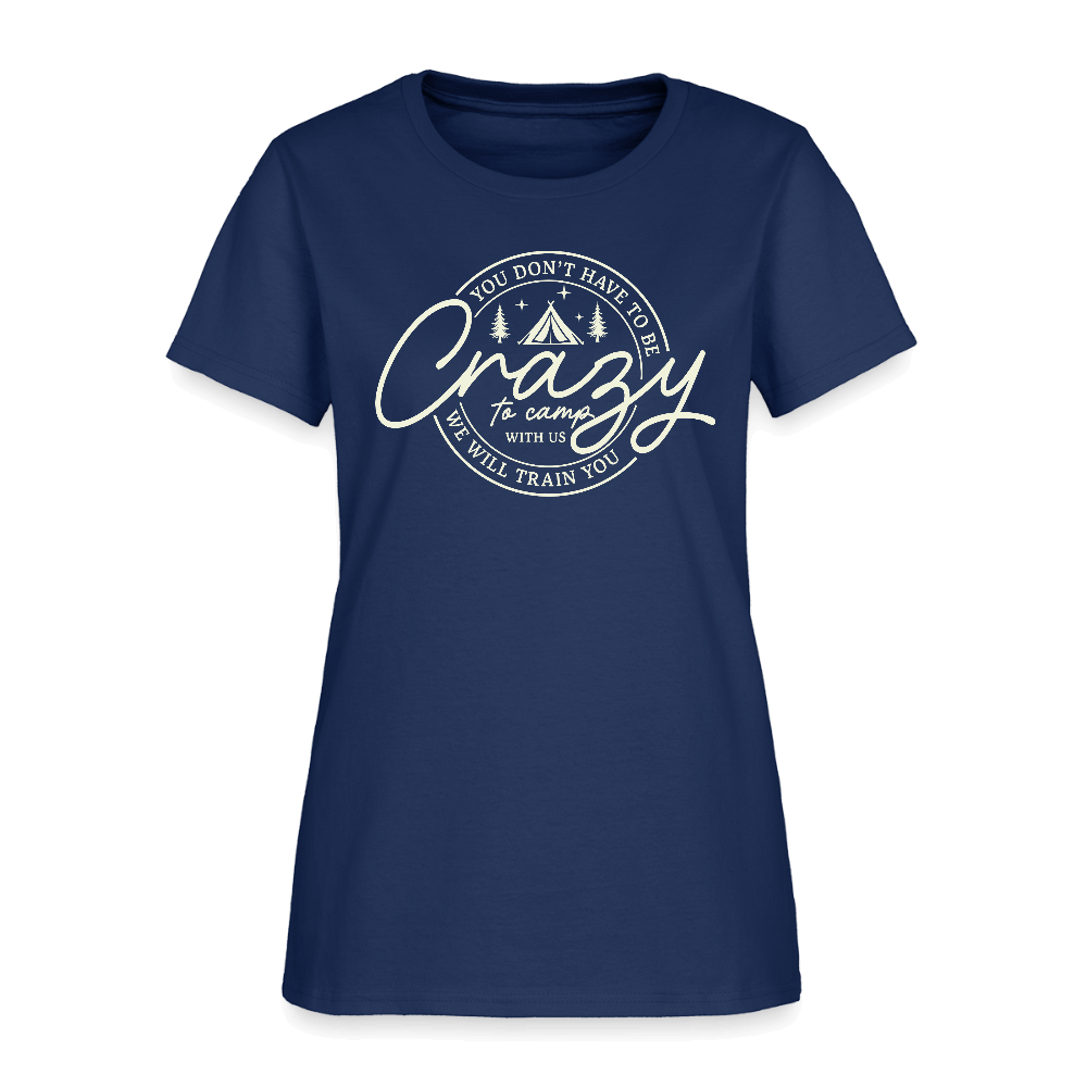 Crazy Camping Women's T-Shirt Color: blue dusk