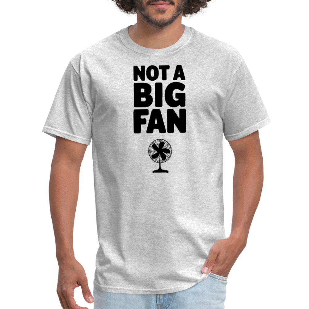 Not A Big Fan (Funny, Sarcasm) T-Shirt - heather gray