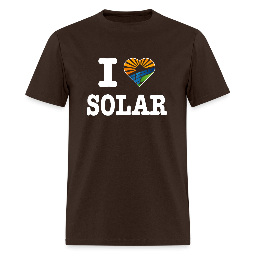 I Love Solar T-Shirt Color: brown