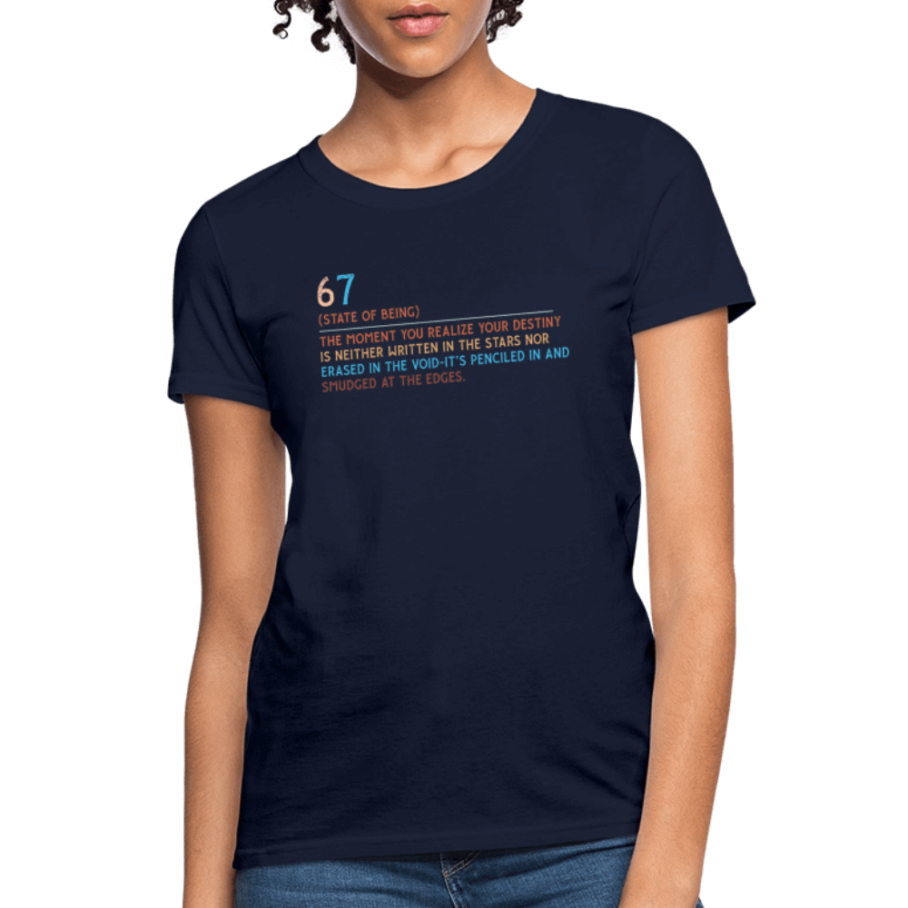 Six Seven Definition 67 Women's T-Shirt Color: black