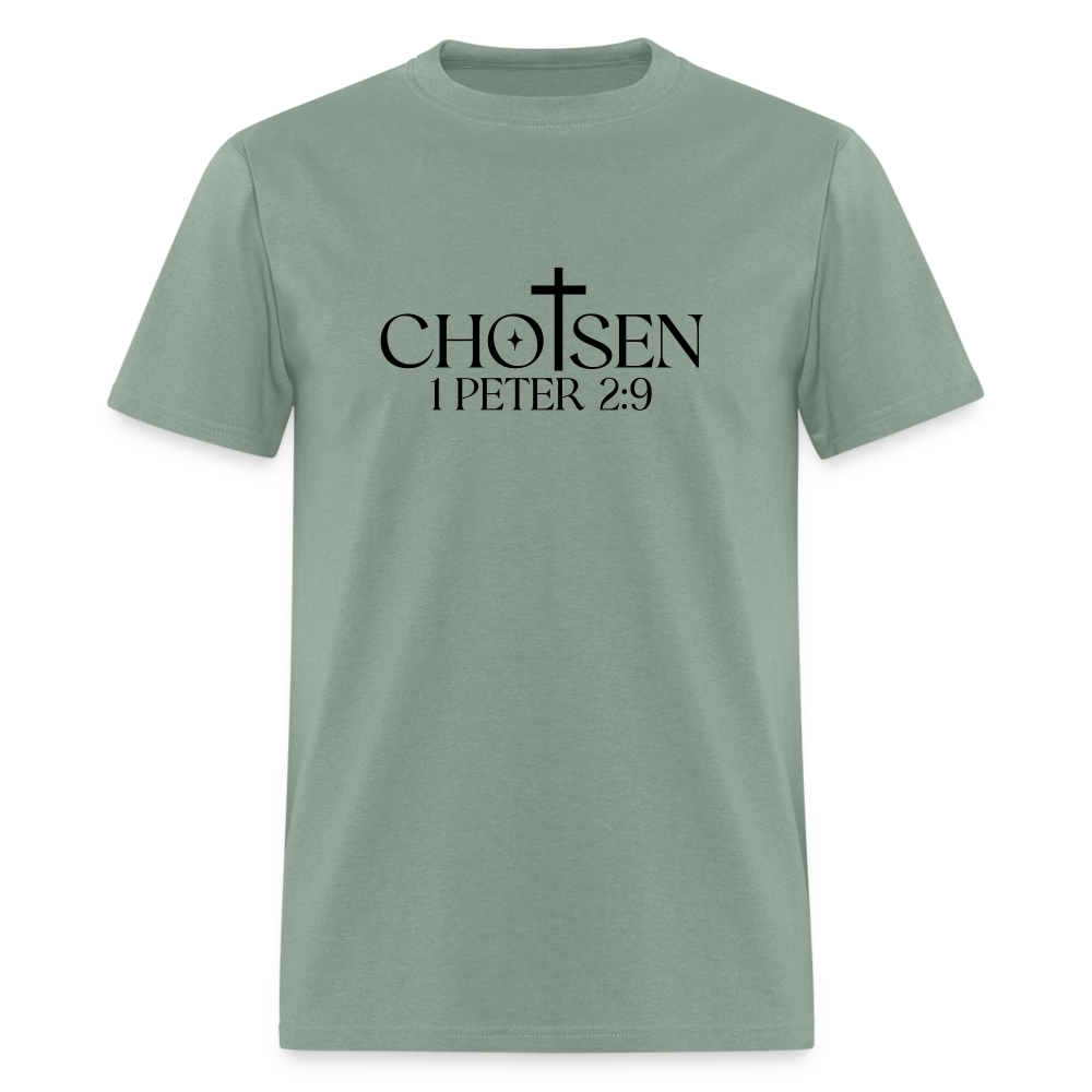 Chosen 1 Peter 2:9 T-Shirt - sage