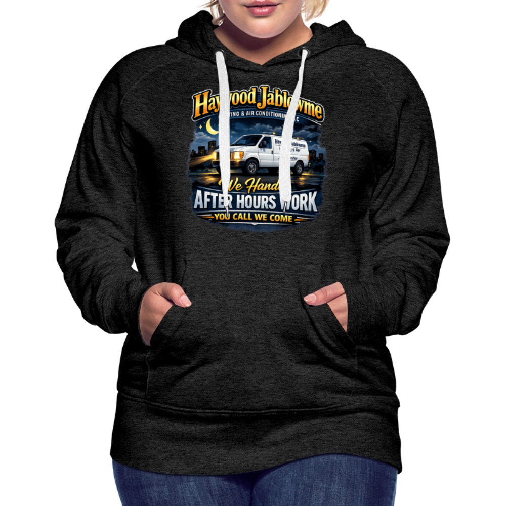 Haywood Jablowme Funny Women’s HVAC Hoodie Color: White