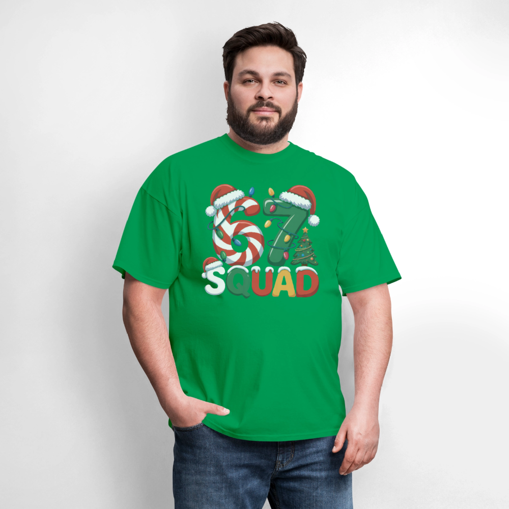 Six Seven Squad - Christmas 67 T-Shirt - bright green