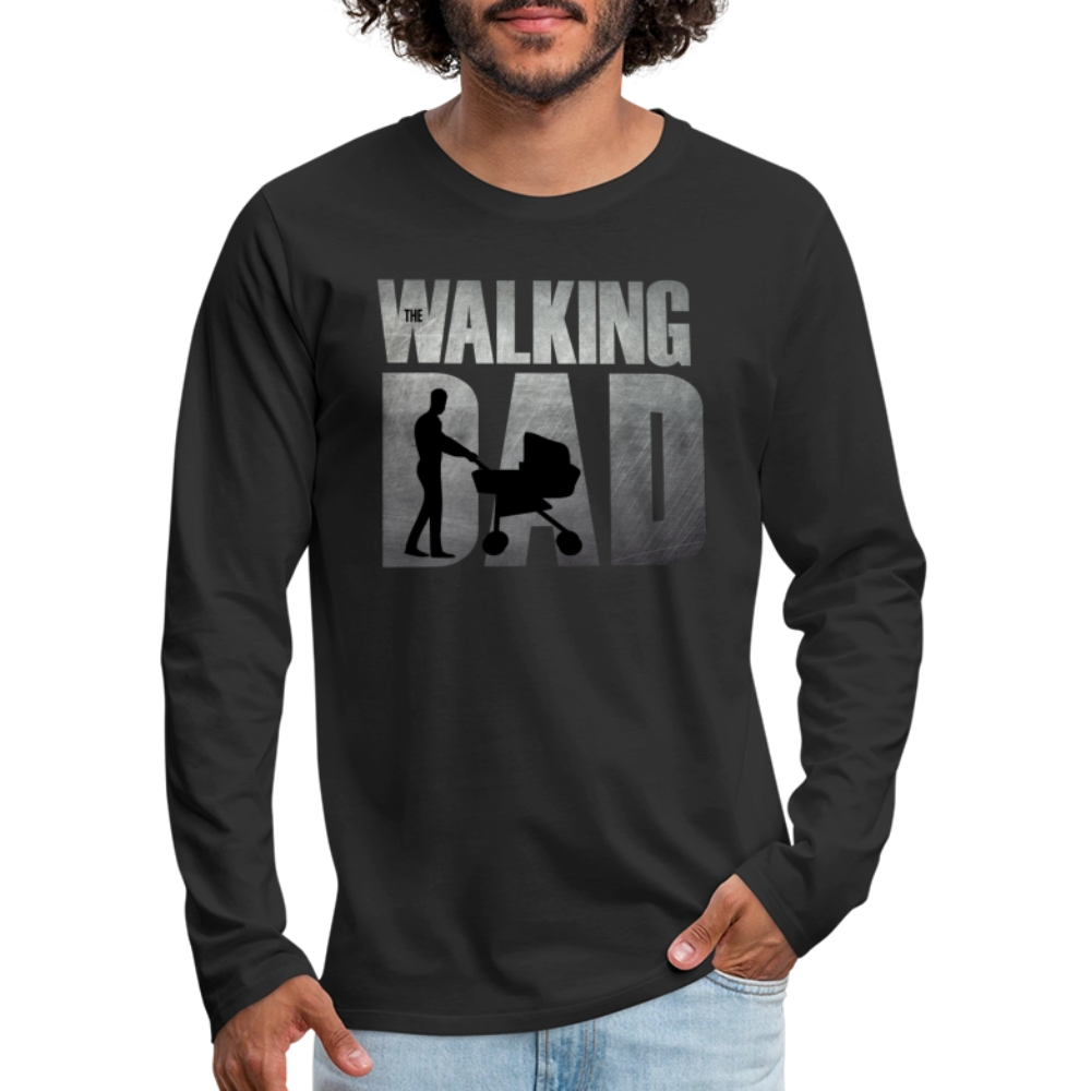 The Walking Dad Men's Premium Long Sleeve T-Shirt - black