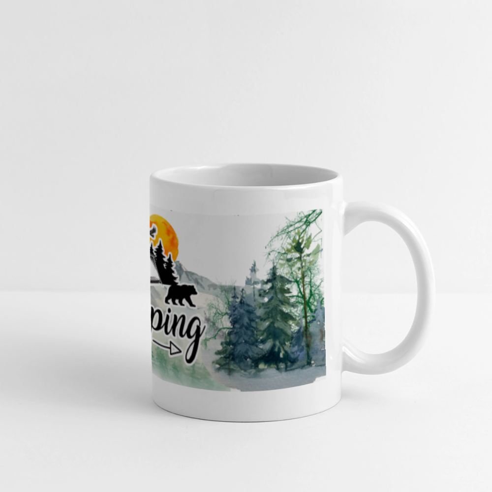 Camping Panoramic Coffee Mug Color: white