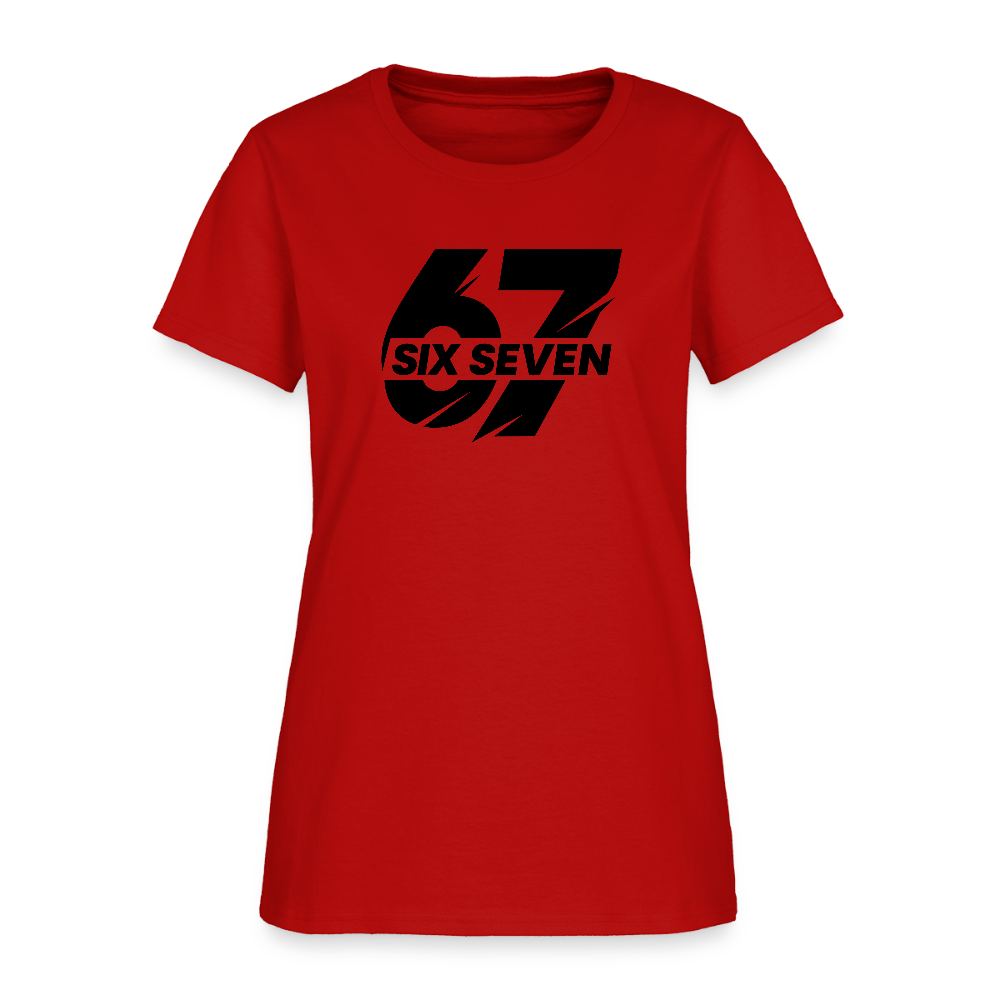 Six Seven 67 Women's T-Shirt - red