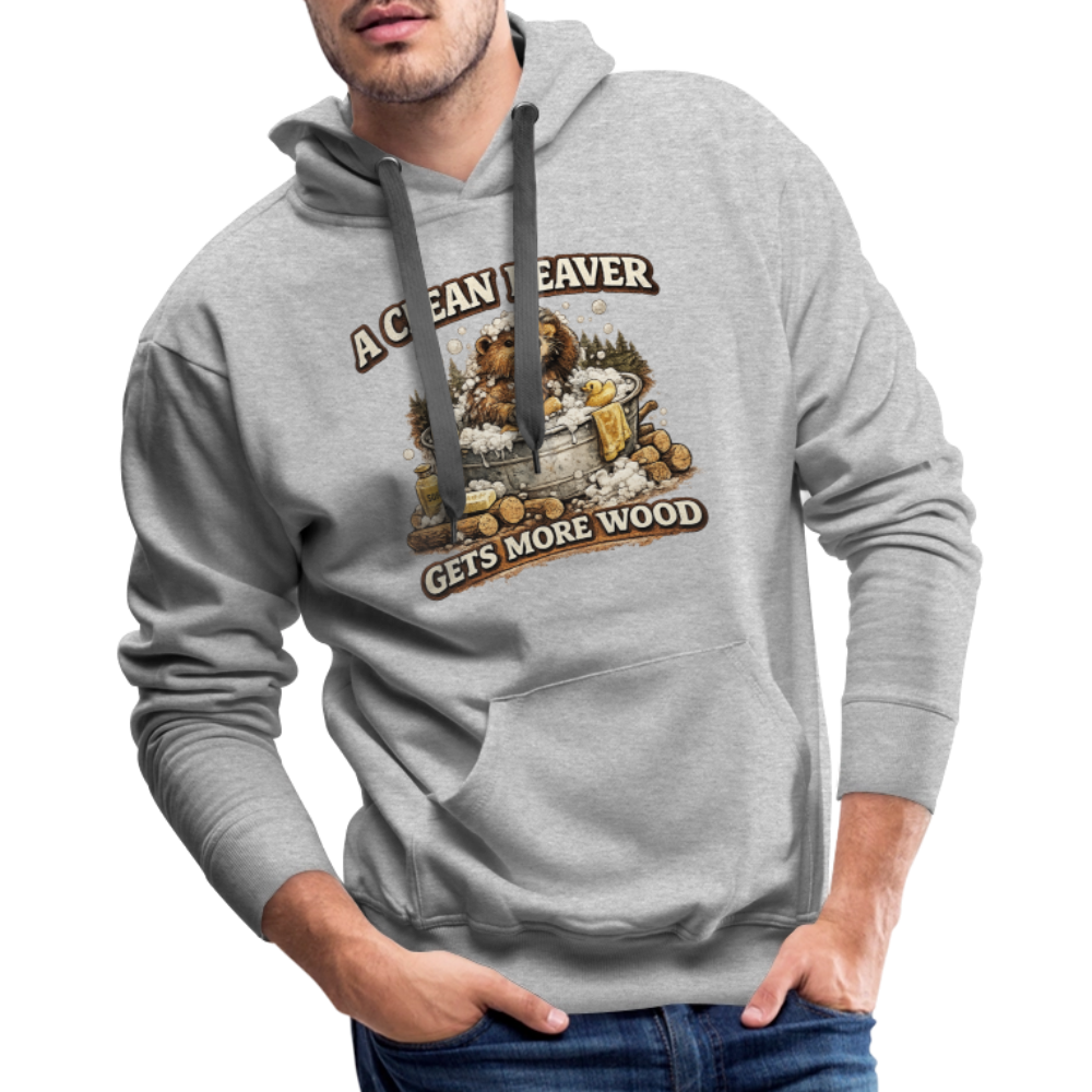 A Clean Beaver Gets More Wood Funny Adult Humor Hoodie Color: black