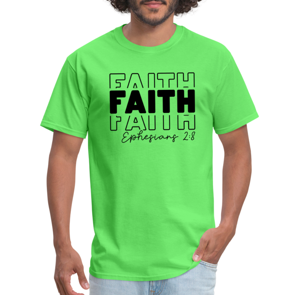 Faith Ephesians 2:8 T-Shirt - kiwi
