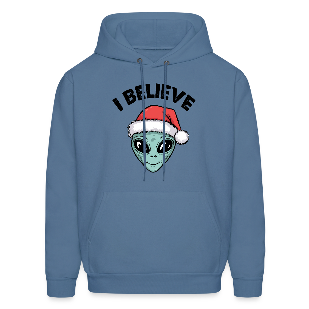 I Believe in Santa Hoodie - denim blue