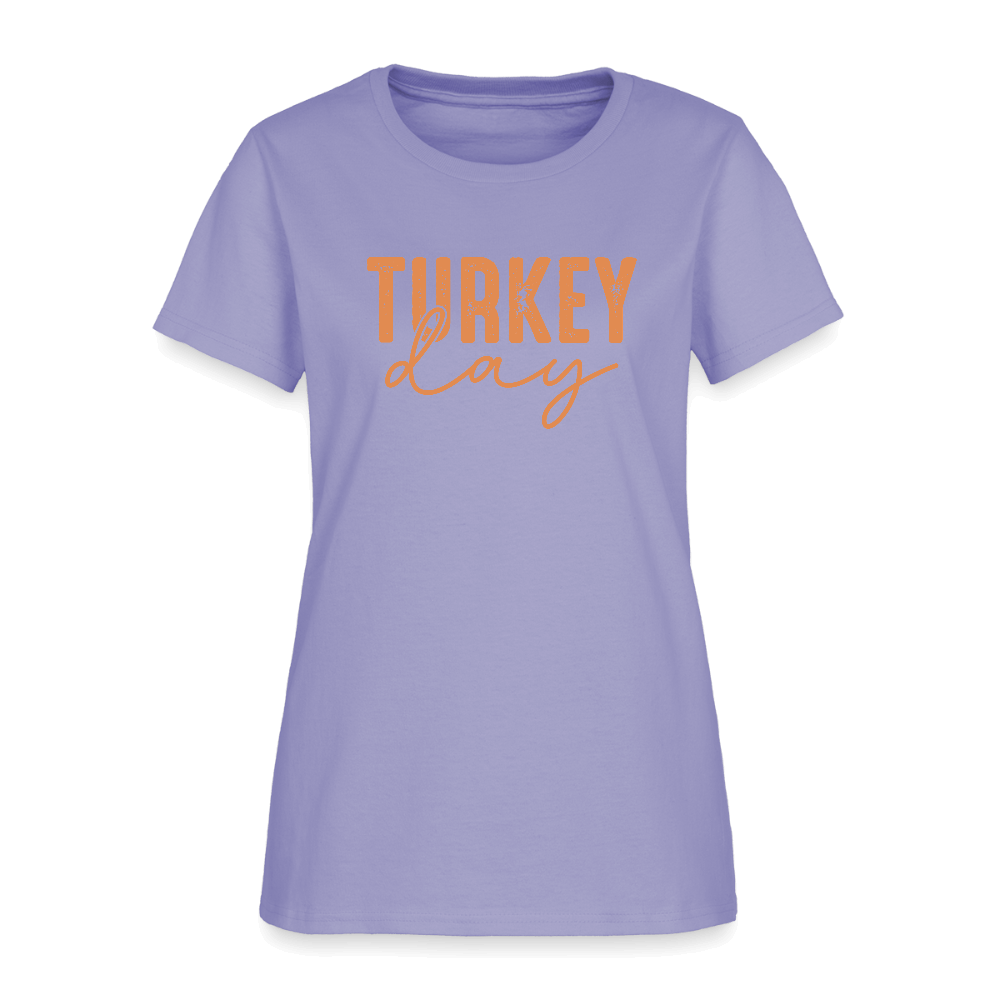 Turkey Day (Thanksgiving) Women's T-Shirt Color: lavender