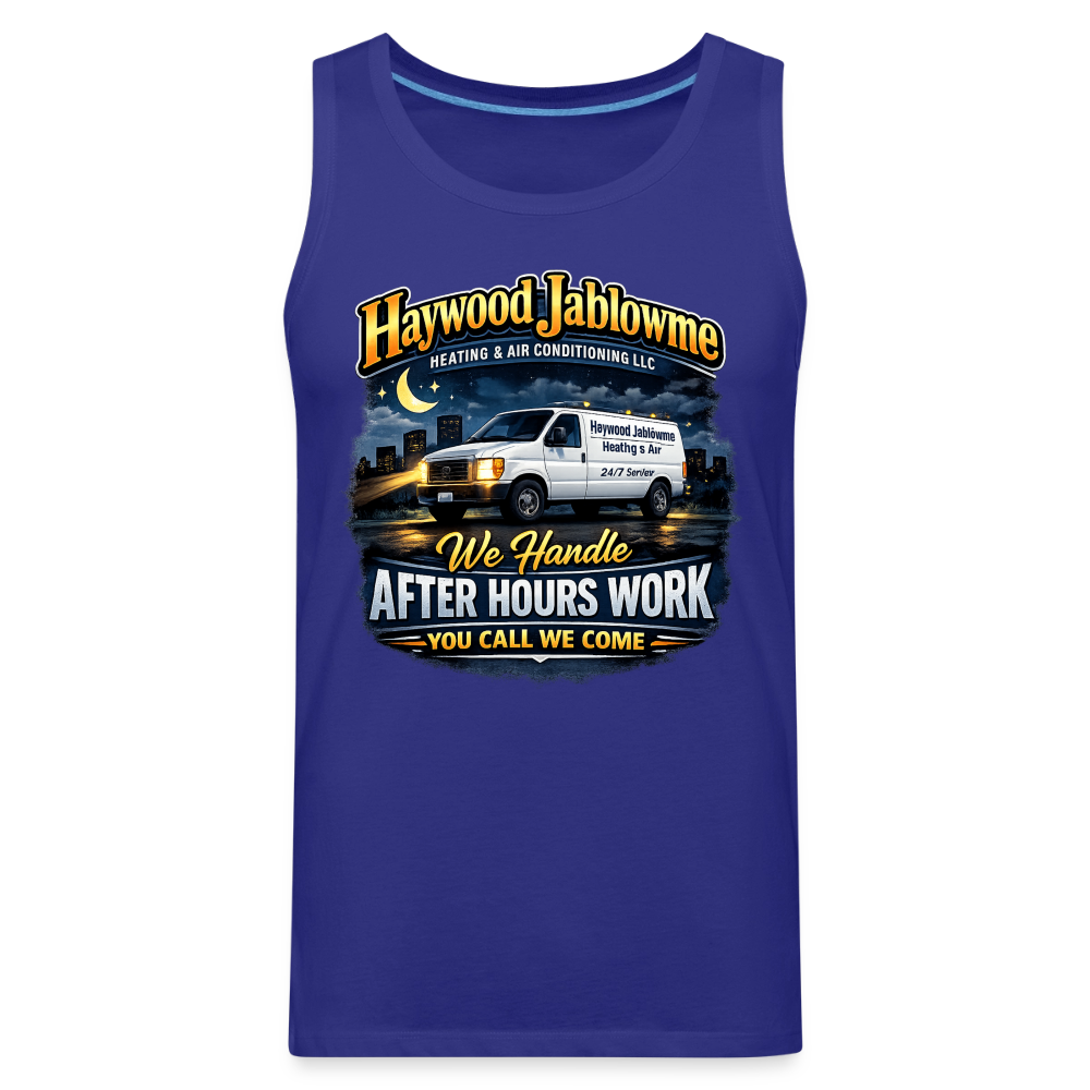 Haywood Jablowme Funny HVAC Tank Top Color: Black