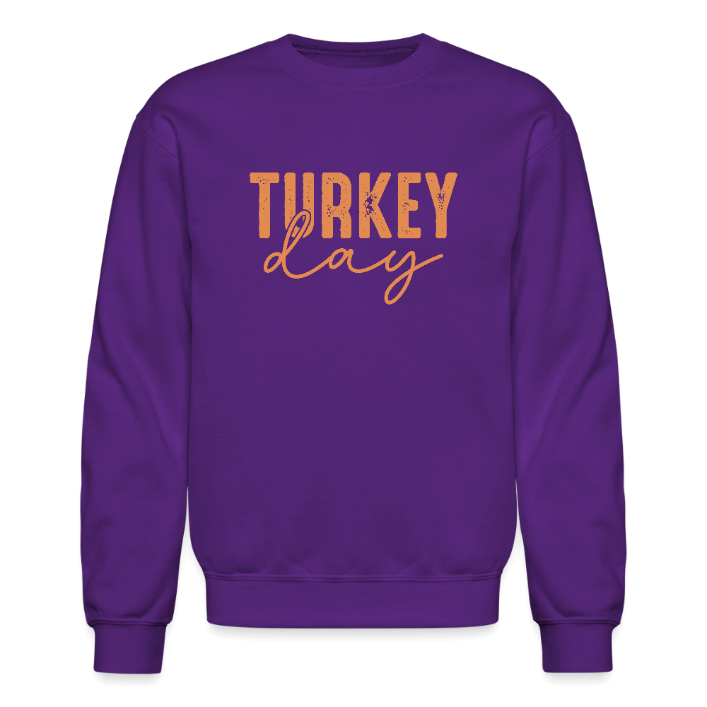 Turkey Day (Thanksgiving) Sweatshirt Color: purple