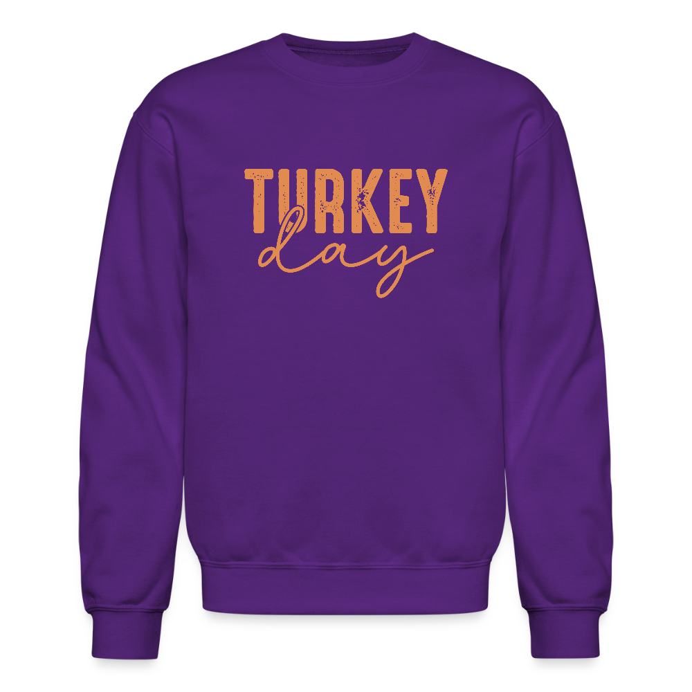 Turkey Day (Thanksgiving) Sweatshirt - purple
