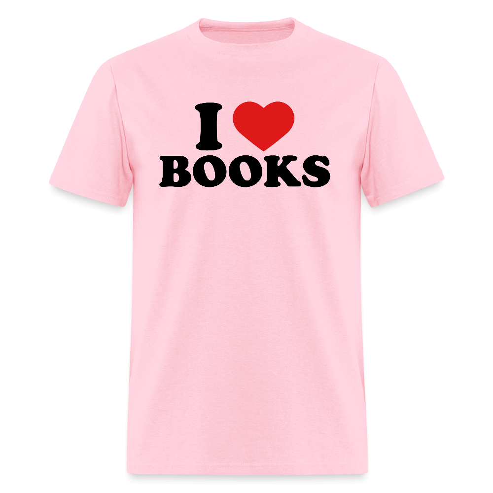 I Love Books T-Shirt Color: pink