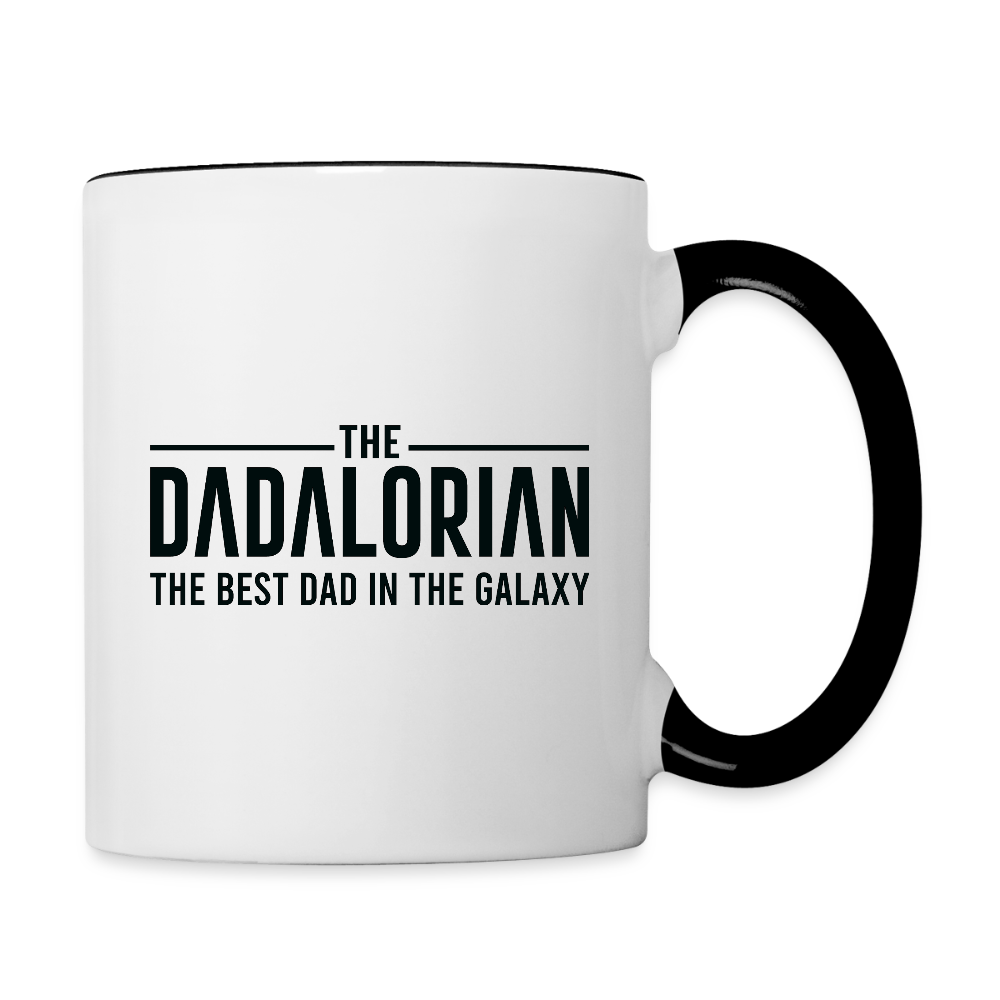 The Dadalorian Coffee Mug – Best Dad in the Galaxy Gift - white/black
