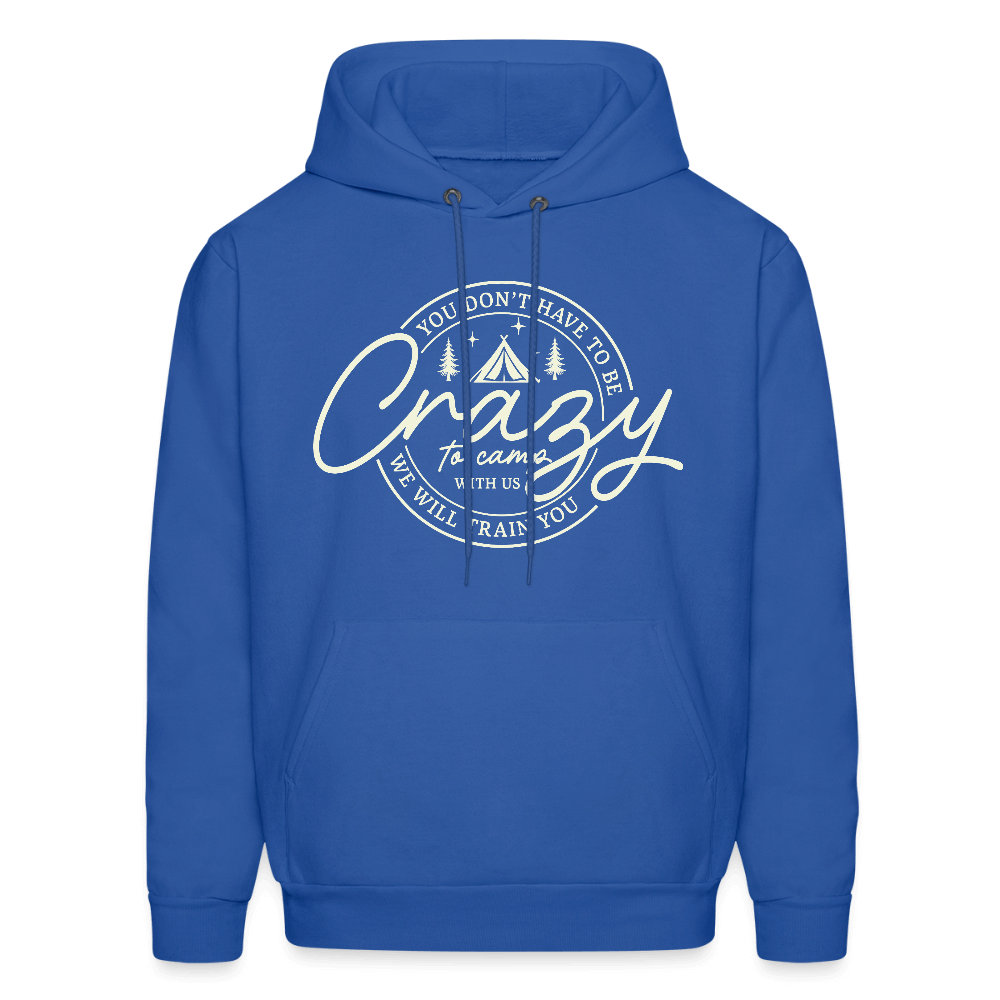 Crazy Camping Hoodie Color: royal blue