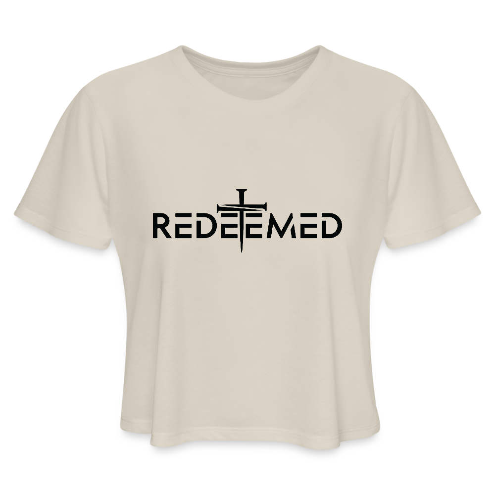 Redeemed Women's Cropped T-Shirt - dust