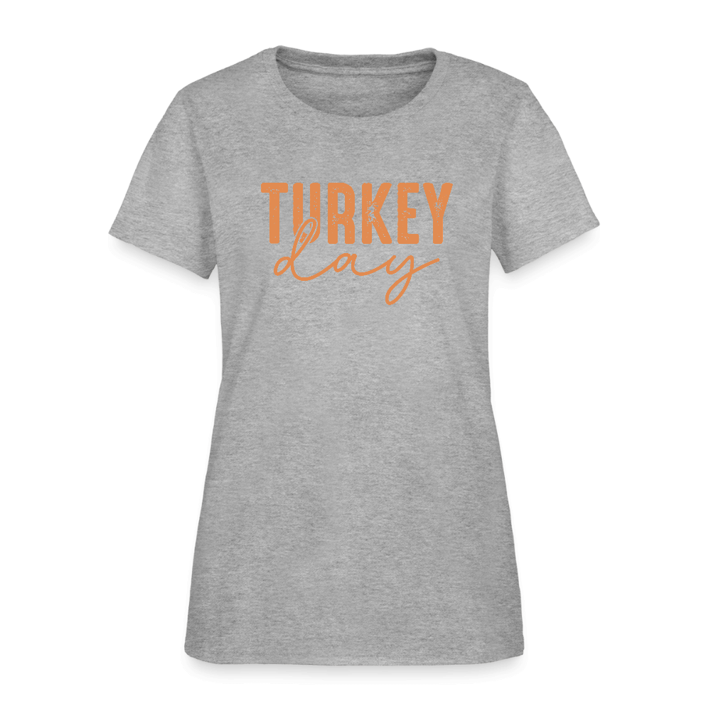 Turkey Day (Thanksgiving) Women's T-Shirt Color: heather gray