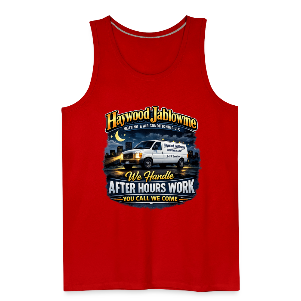 Haywood Jablowme Funny HVAC Tank Top Color: Black