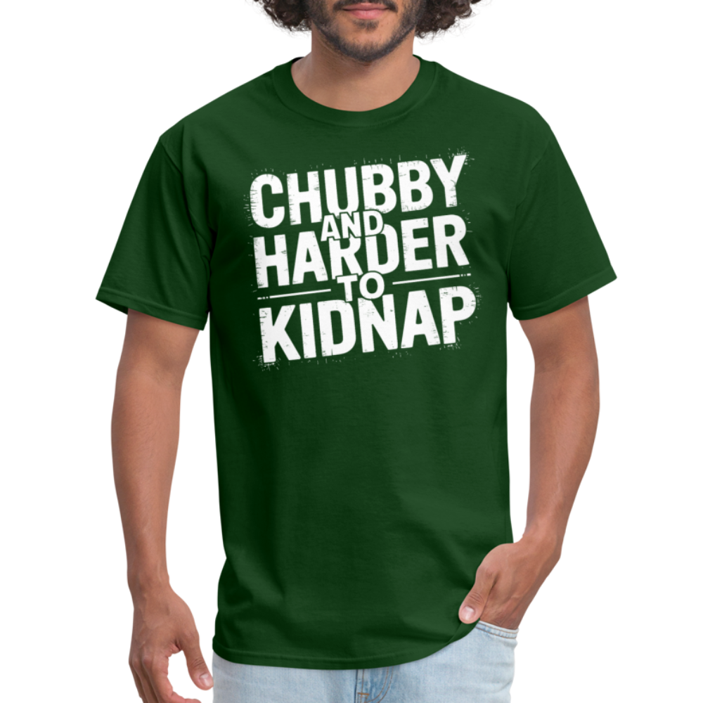 Chubby and Harder to Kidnap T-Shirt Color: heather black