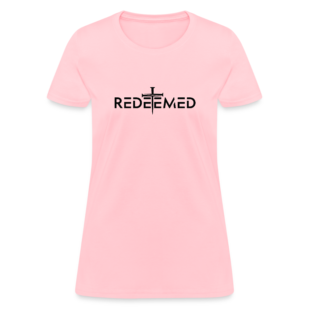 Redeemed Women's Contoured T-Shirt - pink