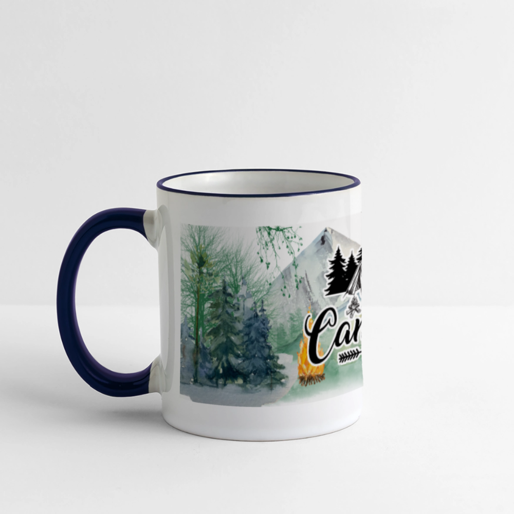 Camping Panoramic Coffee Mug Color: white
