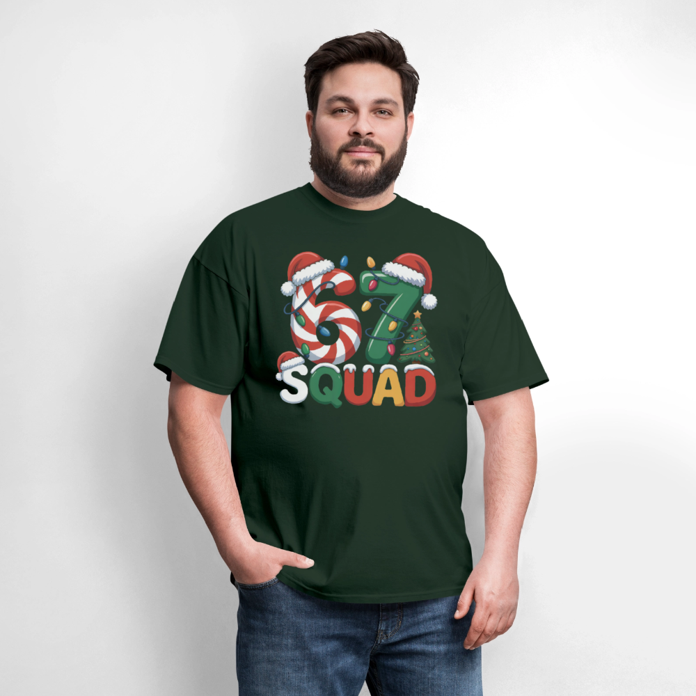 Six Seven Squad - Christmas 67 T-Shirt - forest green