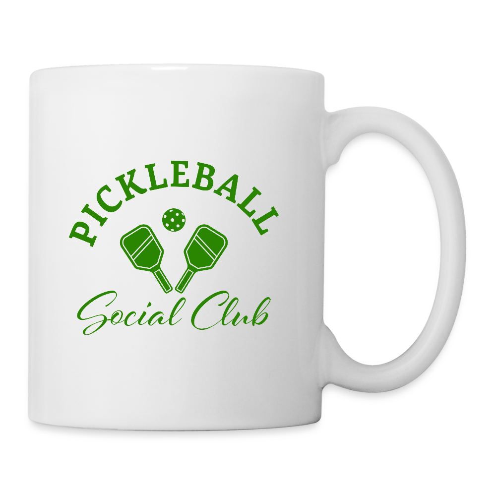 Pickleball Social Club Coffee Mug - white