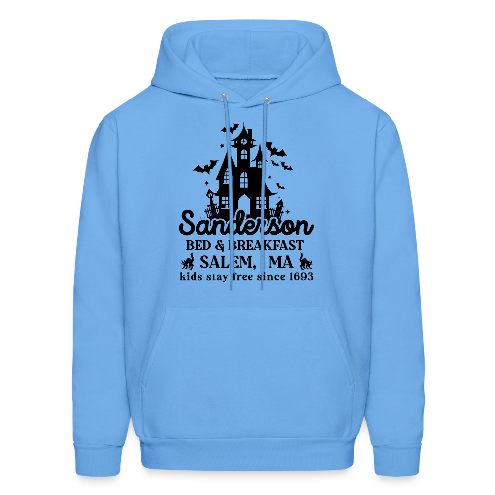 Sanderson Bed & Breakfast Salem MA Hoodie (Halloween) - carolina blue