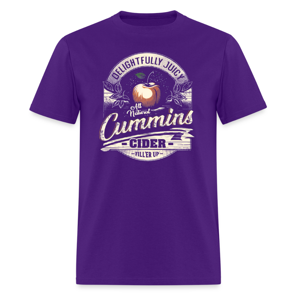 Vintage Cummins Cider (Funny Adult Humor) T-Shirt - purple