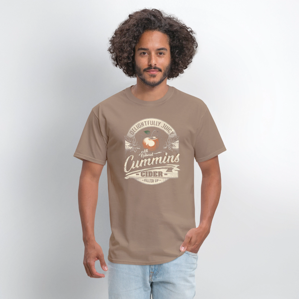 Vintage Cummins Cider (Funny Adult Humor) T-Shirt - safari