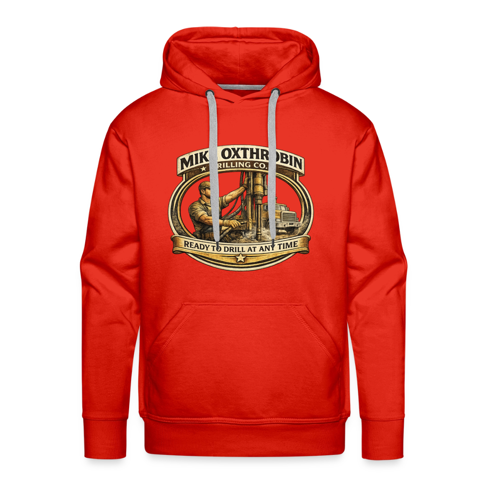 Mike Oxthrobin Drilling Co Hoodie Funny Adult Humor Gear Color: red