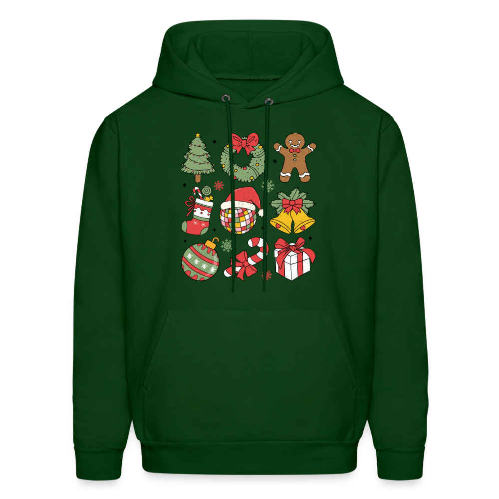 Christmas Holiday Season Hoodie - forest green