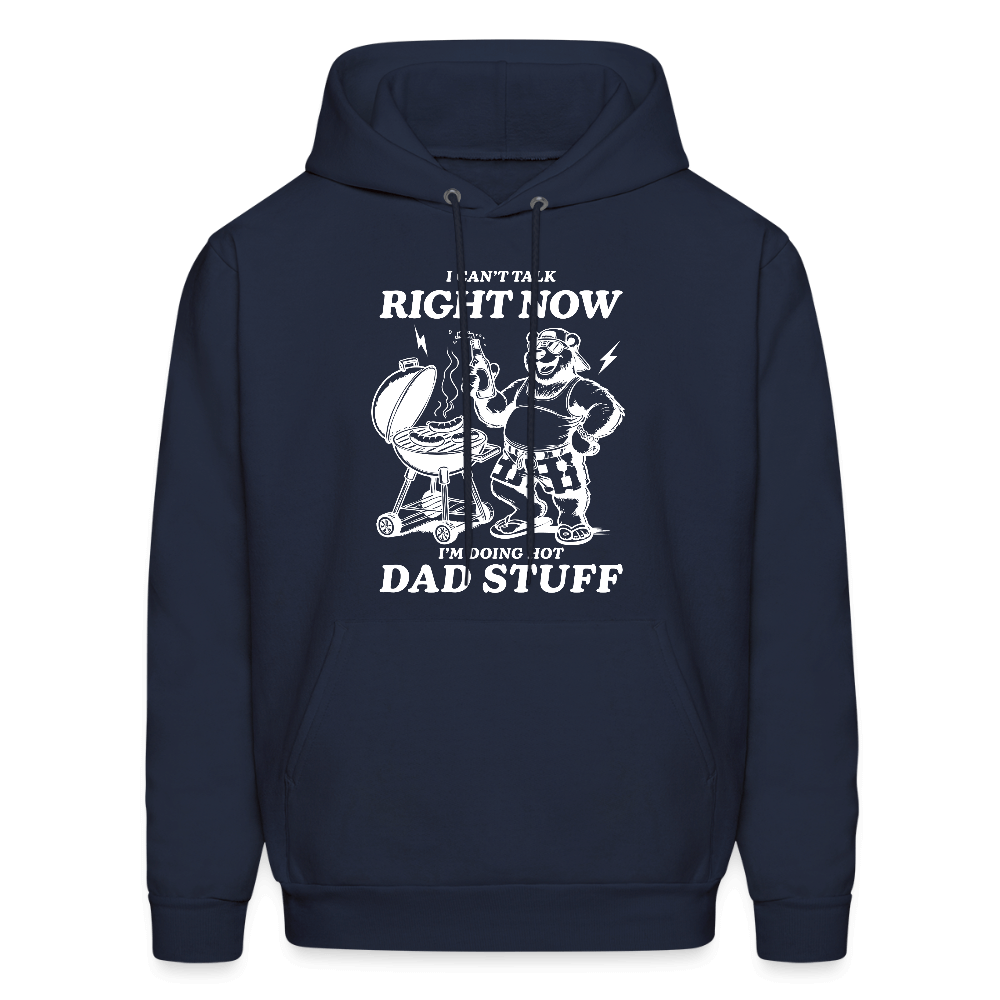 Doing Hot Dad Stuff BBQ Hoodie for Grilling Dads Color: navy