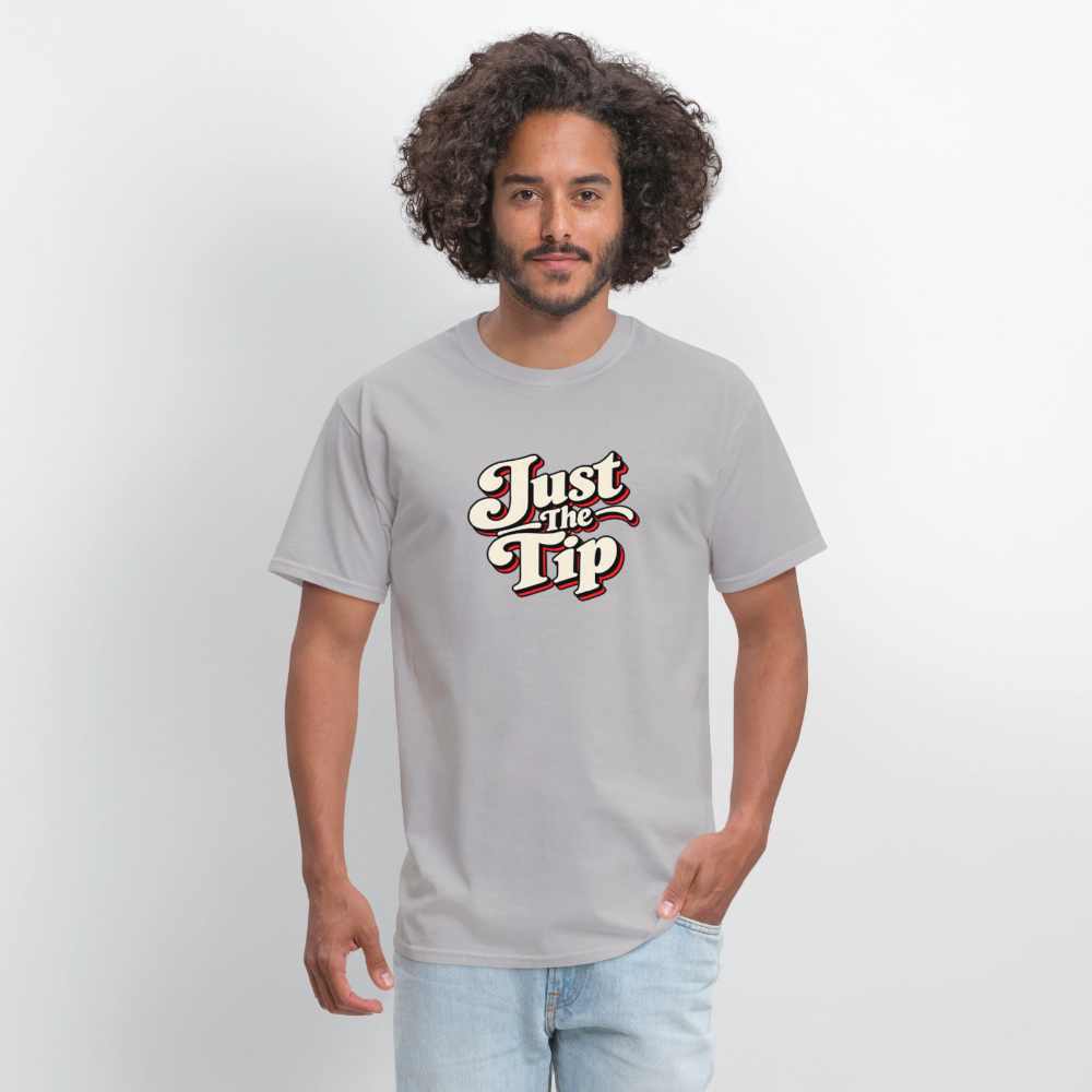 Just the Tip Funny Adult Humor T-Shirt Color: Blue Dusk