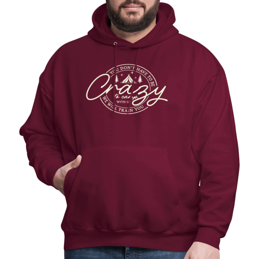 Crazy Camping Hoodie Color: forest green