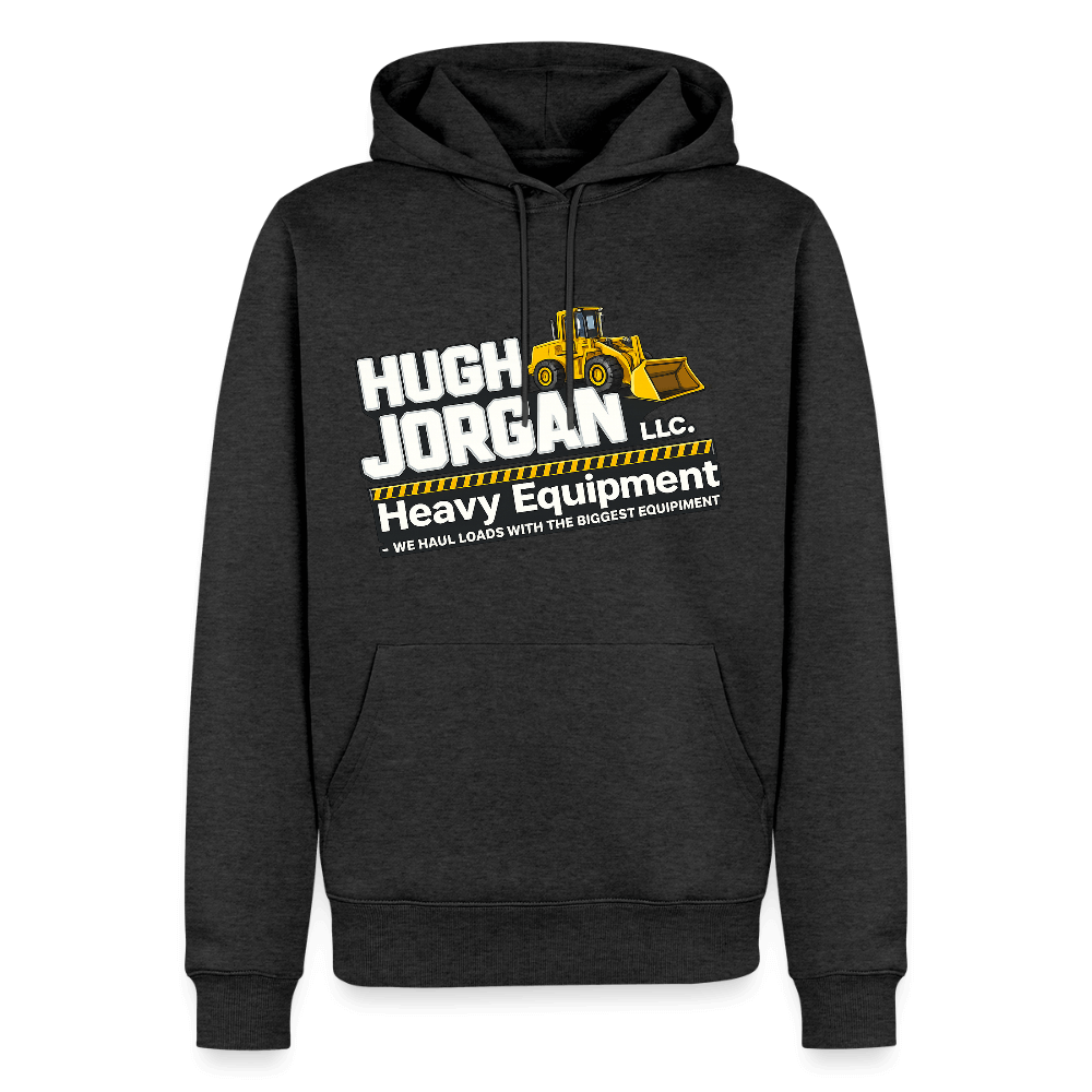 Hugh Jorgan Heavy Equipment Hoodie – Adult Humor Men's Hoodie Color: heather anthracite