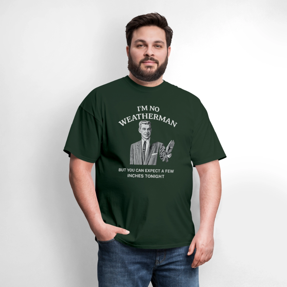 I'm No Weatherman T-Shirt – Funny Adult Humor Graphic Tee Color: dusk blue