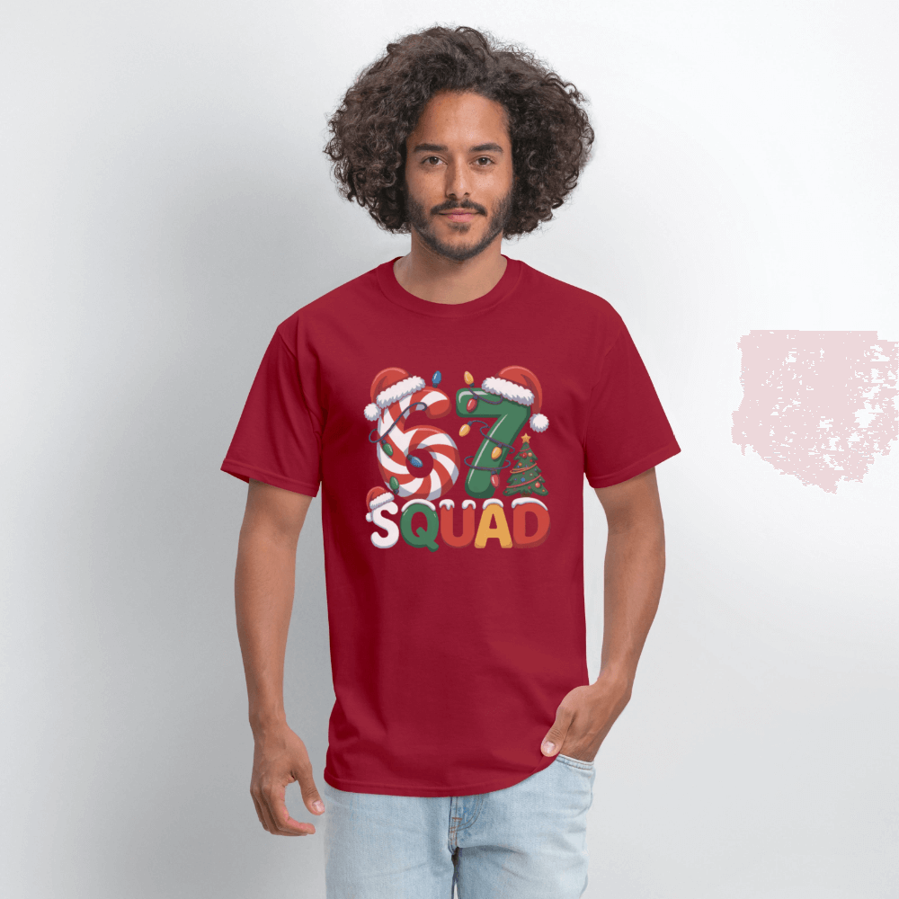 Six Seven Squad - Christmas 67 T-Shirt Color: forest green