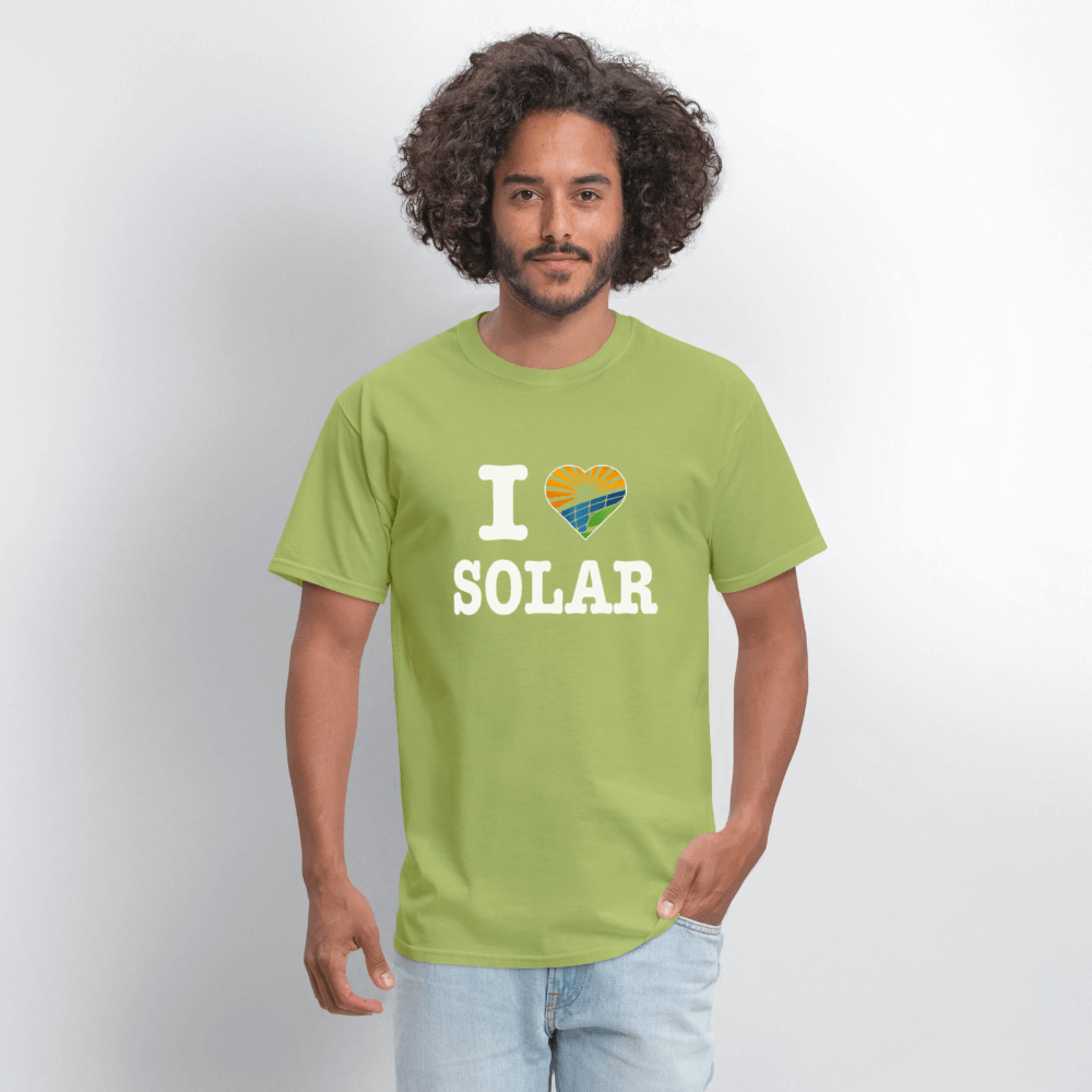 I Love Solar T-Shirt Color: forest green