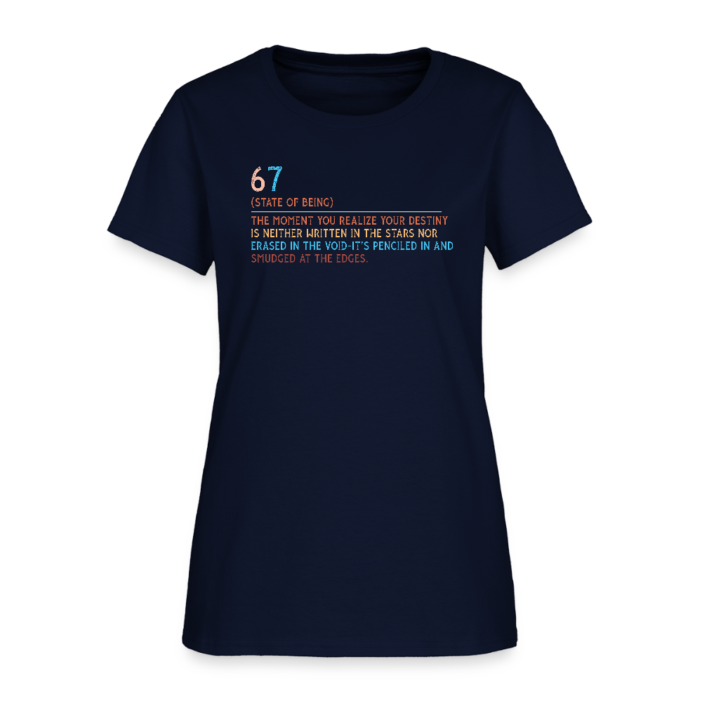 Six Seven Definition 67 Women's T-Shirt - navy