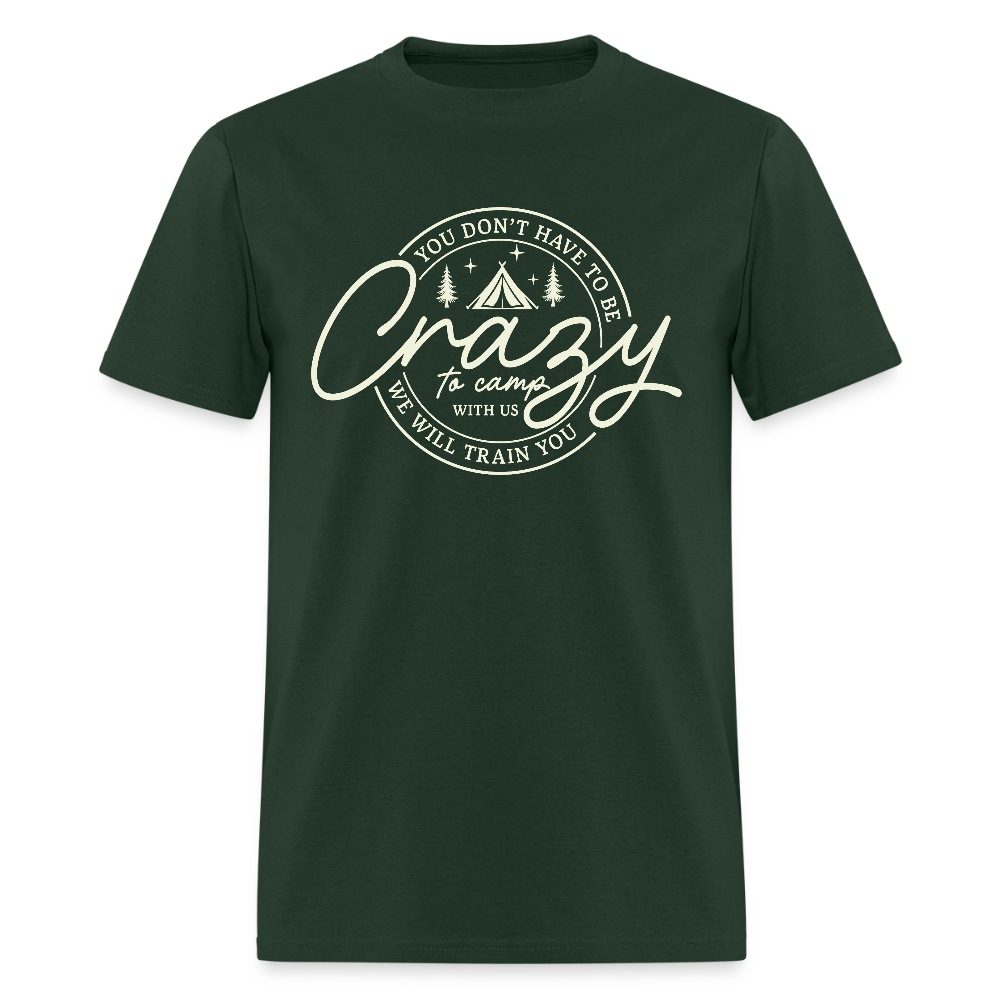 Crazy Camping T-Shirt - forest green