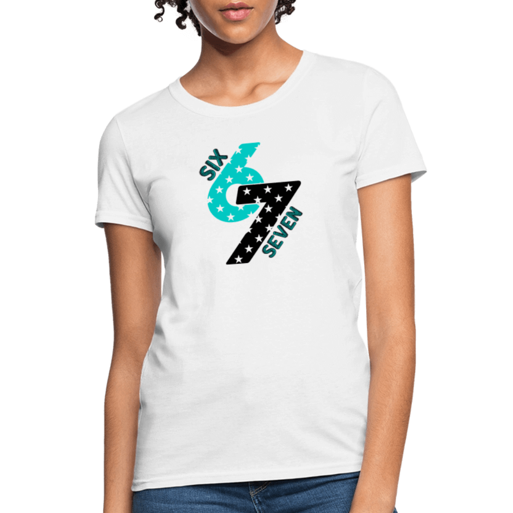 Six Seven 67 (Star) Women's T-Shirt Color: white