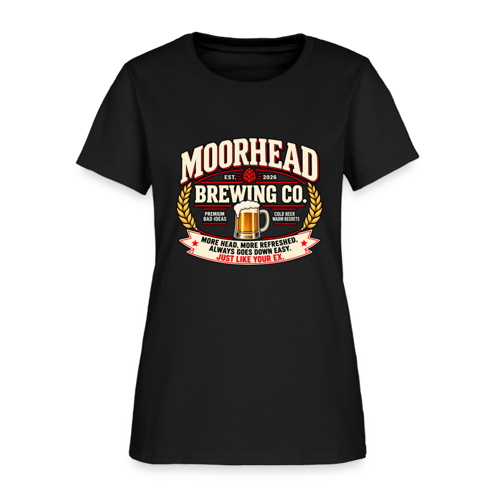Moorhead Brewing Co. Women’s T-Shirt Color: Black